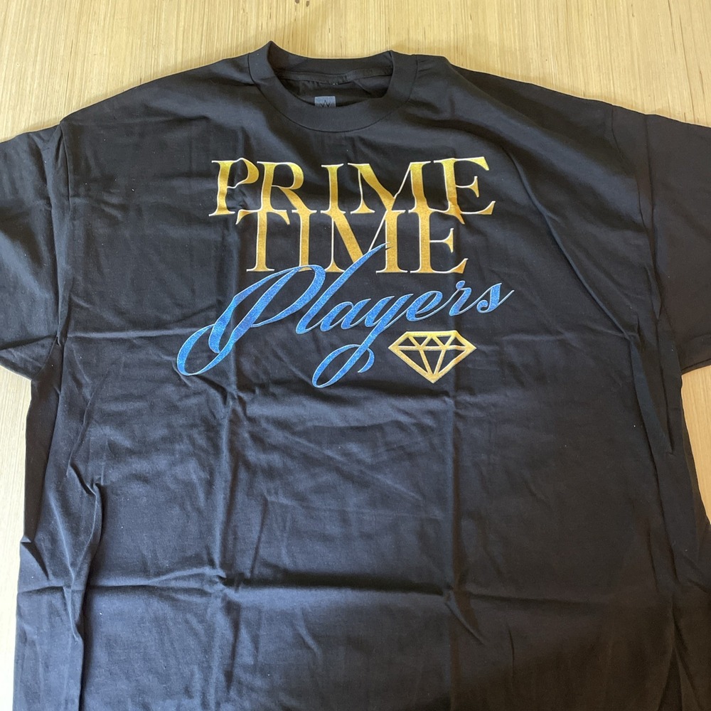 WWE Prime Time players, the tag team is back 3XL black T-shirt Double-Sided NOS